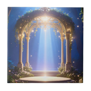 Mystical Forest Arch Tile Fliese