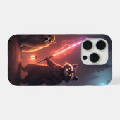 Mystical Forest Battle Animals Art iPhone Hülle (Rückseite (Horizontal))