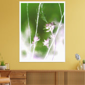 Mystical Forest Bloom – Boho Flowers & Trees Leinwanddruck (Insitu (Wohnzimmer))