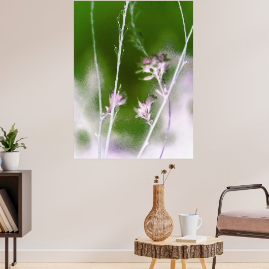 Mystical Forest Bloom – Romantic Flowers & Trees Poster (Wohnzimmer 3)
