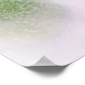 Mystical Forest Bloom – Romantic Flowers & Trees Poster (Ecke)