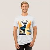 Mystical Forest Dear Tri-Blend Shirt (Vorderseite voll)