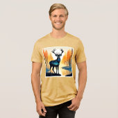 Mystical Forest Dear Tri-Blend Shirt (Vorderseite voll)