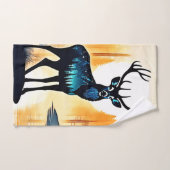 Mystical Forest Deer Badhandtuch Set (Handtuch)