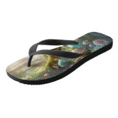 Mystical Forest Fairy Magical Spring Eggs Badesandalen (Schrägansicht)