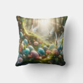 Mystical Forest Fairy Magical Spring Eggs Kissen (Rückseite)