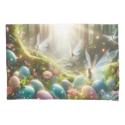 Mystical Forest Fairy Magical Spring Eggs Kissenbezug (Vorderseite)