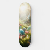 Mystical Forest Fairy Magical Spring Eggs Skateboard (Vorderseite)