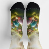 Mystical Forest Fairy Magical Spring Eggs Socken (Oben)