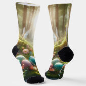 Mystical Forest Fairy Magical Spring Eggs Socken (Gewinkelt)