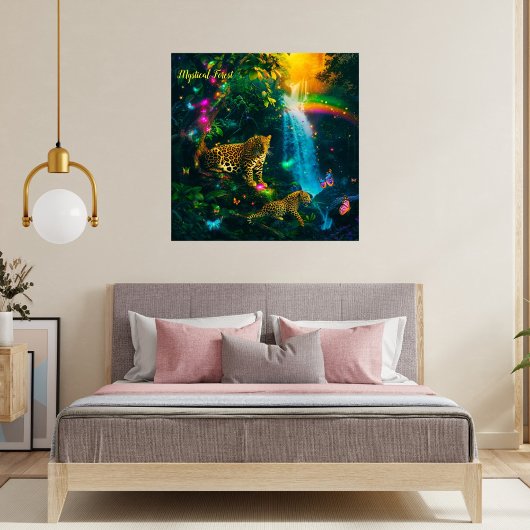 Mystical Forest Leopard Fotodruck