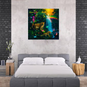 Mystical Forest Leopard Fotodruck
