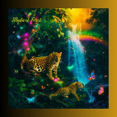 Mystical Forest Leopard Fotodruck