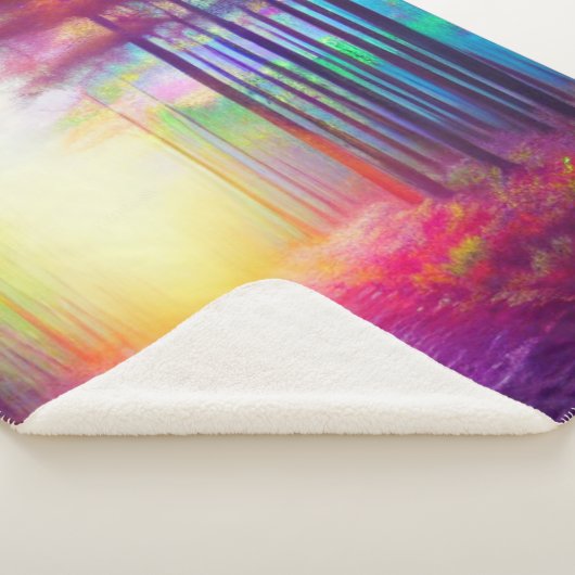 Mystical Forest Sherpa Blanket Sherpadecke (3/4)
