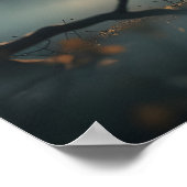 Mystical Forest Stag with Fairy Wings Poster (Ecke)