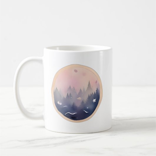 Mystical Forest Twilight Kaffeetasse (Links)