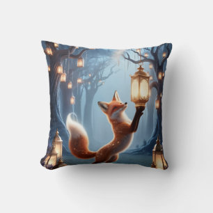 Mystical Fox Spirit Kissen - verzauberter Wald