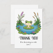 Mystical Frog Baby Dusche Dankeskarte (Vorne/Hinten)