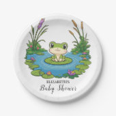 Mystical Frog Baby Dusche Pappteller (Vorderseite)