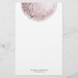Mystical Full Moon Blush Pink Papier