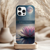 Mystical Full Moon Lotus mit Individuelle Name Case-Mate iPhone Hülle