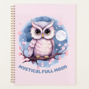 Mystical Full Moon - Pastellfarbener Lila Nachthim Planer