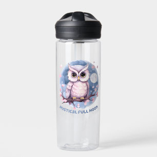 Mystical Full Moon - Pastellfarbener Lila Nachthim Trinkflasche