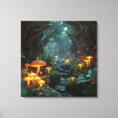 Mystical Fungi Poster - Fairy Tale Forest Decor Leinwanddruck (Vorderseite)