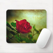 Mystical Garden Gotische Valentinstag Rote Rose Mousepad (Mit Mouse)
