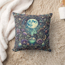Mystical Garden Potion Bottles Moonlit Floral