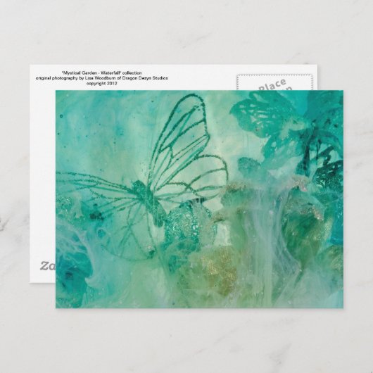 "Mystical Garden - Waterfall"-Sammlung Original Postkarte (Vorne/Hinten)