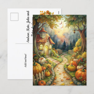 Mystical Garden Willkommensfall Feiertagspostkarte