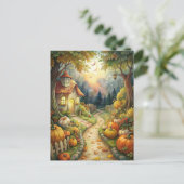 Mystical Garden Willkommensfall Feiertagspostkarte (Stehend Vorderseite)