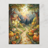 Mystical Garden Willkommensfall Feiertagspostkarte (Vorderseite)