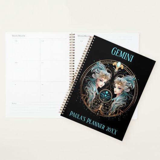 Mystical Gemini Zodiac Artwork Planer (Anzeige)