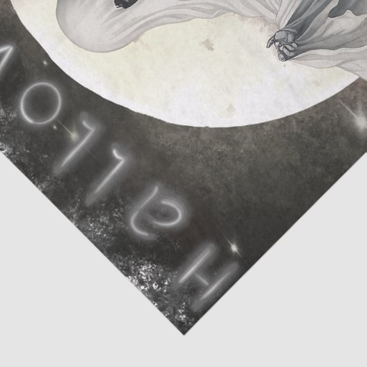 Mystical Ghost Seidenpapier (Detail)