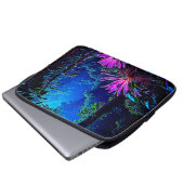 Mystical Glowing Jungle Bloom Design Laptopschutzhülle (Vorne Knopf)