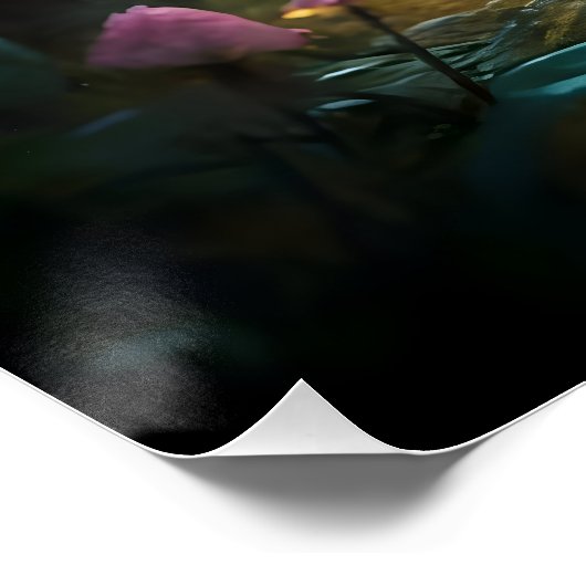 "Mystical Gnome Hütte: Whimsical Mushroom Haven Poster (Ecke)