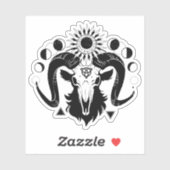 Mystical goat sticker (Blatt)