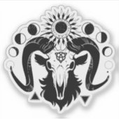 Mystical goat sticker (Vorderseite)