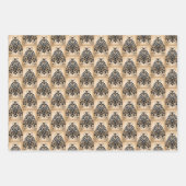 Mystical Gold Black Stars Marmor Jeden Anlaß Geschenkpapier Set (Vorderseite)