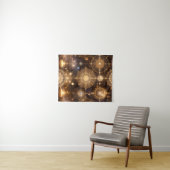 Mystical Gold Celestial Diagramm Tapestry Wandteppich (Beispiel (Horizontal))