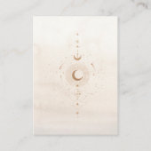 Mystical Gold Celestial Stars Wedding Begleitkarte (Rückseite)