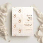 Mystical Gold Celestial Stars Wedding Save The Date