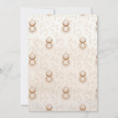 Mystical Gold Celestis Verlobung Einladung (Rückseite)