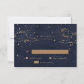 Mystical Gold UAWG Response Card RSVP Karte (Vorderseite)