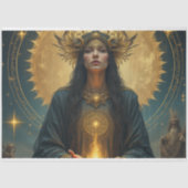 Mystical Golden Goddess Seidenpapier (Vorderseite)