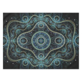 Mystical Grand Royal Julian Fraktal Mandala Art Tischdecke (Vorderseite (Horizontal))
