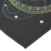 Mystical Grand Royal Julian Fraktal Mandala Art Tischdecke (Schrägansicht)