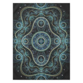 Mystical Grand Royal Julian Fraktal Mandala Art Tischdecke (Vorderseite)